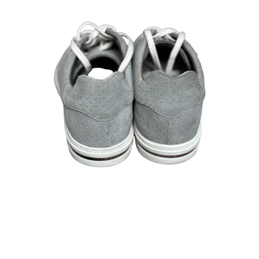 Birkenstock Bend Low Gray Suede Perforated Sneakers EU 41 US Women 10 Men 8 - Picture 3 of 6